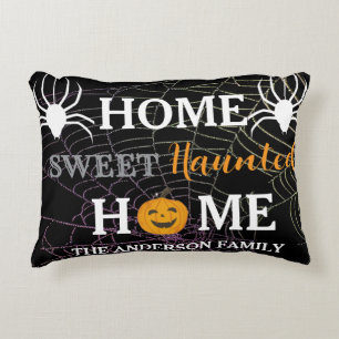 Home Sweet Haunted Home Gepersonaliseerd Accent Kussen