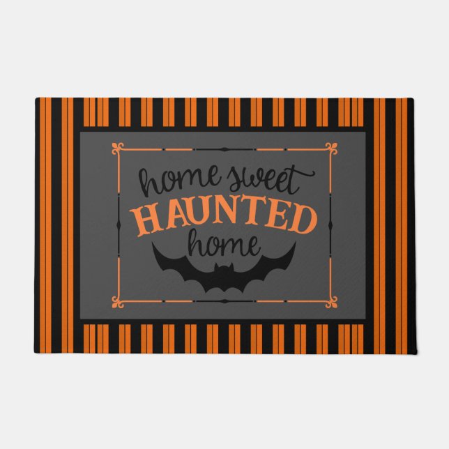 Home Sweet Haunted Home Halloween Deurmat (Voorkant)