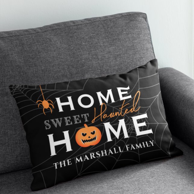 Home Sweet Haunted Home Persoonlijke gepersonalise Accent Kussen (Creator heeft geüpload)