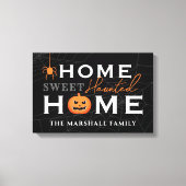 Home Sweet Haunted Home Persoonlijke gepersonalise Canvas Afdruk (Voorkant)