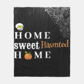 Home Sweet Haunted Home Persoonlijke gepersonalise Fleece Deken (Voorkant)