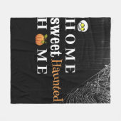 Home Sweet Haunted Home Persoonlijke gepersonalise Fleece Deken (Voorkant (Horizontaal))