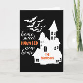 Home Sweet Haunted Nieuw Home Wenskaart Kaart (Voorkant)