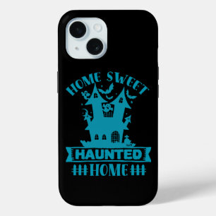 HOME SWEET HAUNTED THME grappig halloween iPhone 15 Case