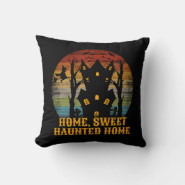 HOME SWEET HAUNTED THME grappig halloween Kussen