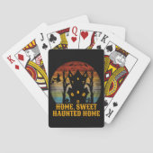 HOME SWEET HAUNTED THME grappig halloween Pokerkaarten (Achterkant)