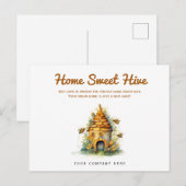 Home Sweet Hive Vastgoedlandbouw Briefkaart (Voorkant / Achterkant)
