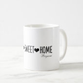 Home Sweet Home Aangepast gepersonaliseerd Koffiemok (Voorkant rechts)