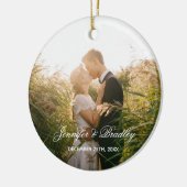 Home Sweet Home - Aangepaste naam en foto Keramisch Ornament (Links)