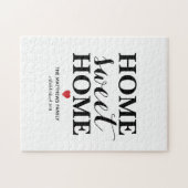 Home Sweet Home Aangepaste naam Legpuzzel (Horizontaal)