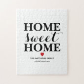 Home Sweet Home Aangepaste naam Legpuzzel (Verticaal)
