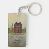 Home Sweet Home Aangepaste naam Sleutelhanger (achterkant)