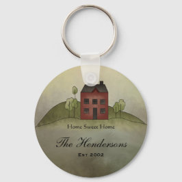 Home Sweet Home - Aangepaste naam Sleutelhanger