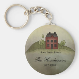 Home Sweet Home - Aangepaste naam Sleutelhanger
