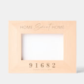 Home Sweet Home Aangepaste postcode Gegraveerde Lijstjes (Voorkant)