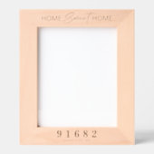 Home Sweet Home Aangepaste postcode Gegraveerde Lijstjes (Voorkant)
