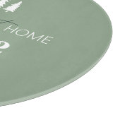 Home Sweet Home Aangepaste postcode Snijplank (Hoek)