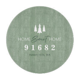 Home Sweet Home Aangepaste postcode Snijplank