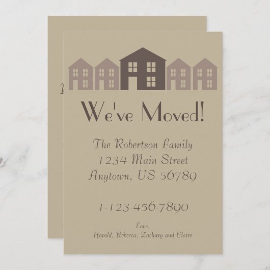 Home Sweet Home Aankondiging (Voorkant / Achterkant)