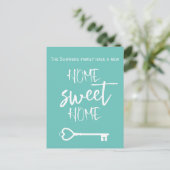 Home Sweet Home Aankondiging Script Key (Staand voorkant)