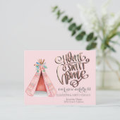 Home Sweet Home, aankondiging van Tribal Tent Boho (Staand voorkant)