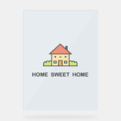 Home Sweet Home Acryl Bord (Voorkant)