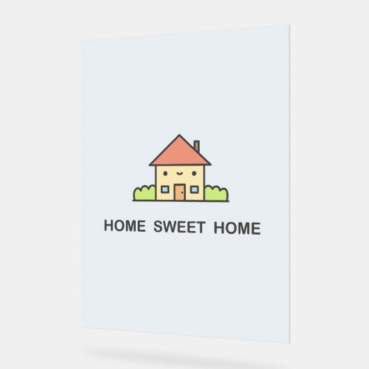 Home Sweet Home Acryl Bord (Hoek)