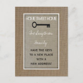 Home Sweet Home Adreswijziging Briefkaart - Sleute (Voorkant)