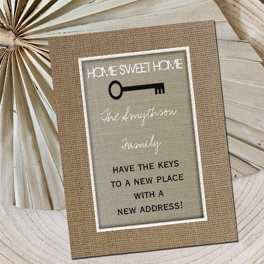 Home Sweet Home Adreswijziging Briefkaart - Sleute
