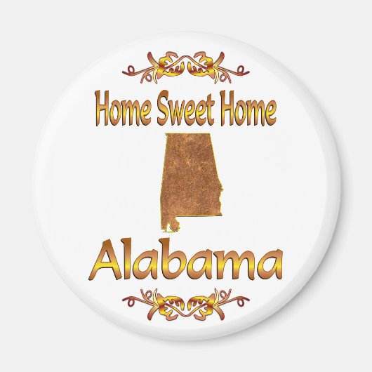 Home Sweet Home Alabama Magneet (Voorkant)