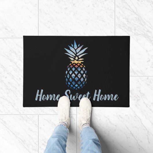 Home Sweet Home Ananas Tropisch Strandhuis Deurmat (Binnen)