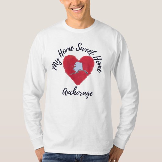 Home Sweet Home Anchorage T-shirt (Voorkant)