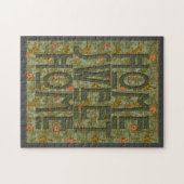 Home Sweet Home art nouveau style puzzle Legpuzzel (Horizontaal)