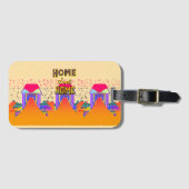 Home Sweet Home Beige Bagagelabel (Voorkant (horizontaal))