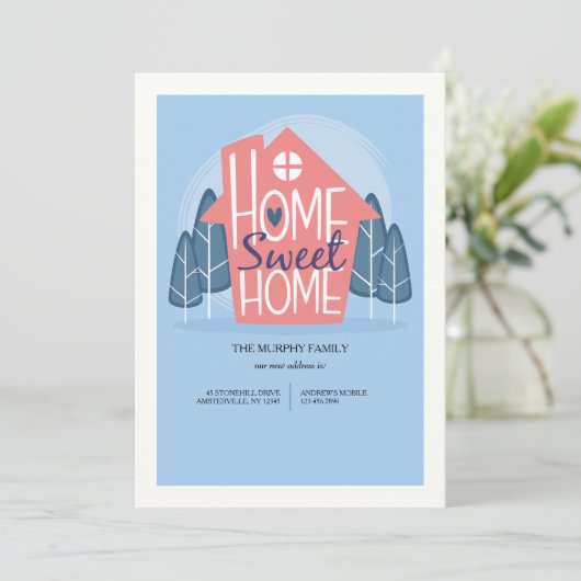 Home Sweet home Bewegende aankondiging (Staand voorkant)