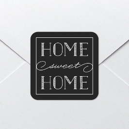 Home Sweet Home Black | Stationery Party Stickers