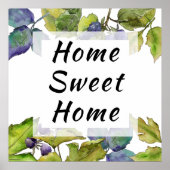 Home Sweet Home Blackberry-Plant Poster (Voorkant)