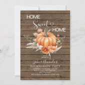 Home Sweet Home Boho Pumpkin Housewarming Party Kaart (Voorkant)