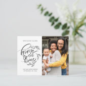 Home Sweet Home Botanische adreswijziging Foto Aankondigingskaart (Staand voorkant)