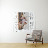 "Home Sweet Home" Breedtegraad Lengtegraad Familie Wandkleed (In Situ (horizontaal))