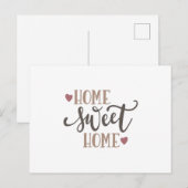 Home sweet home briefkaart (Voorkant / Achterkant)