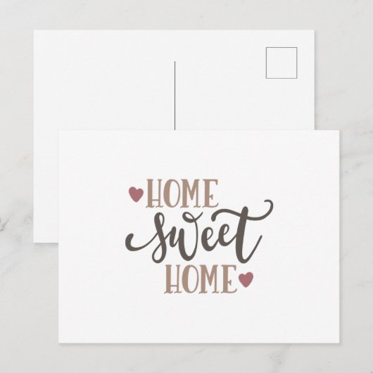 Home sweet home briefkaart (Voorkant / Achterkant)