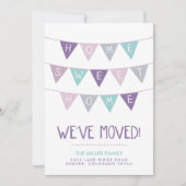 Home Sweet Home Bunting Moving Announcement Aankondiging (Voorkant)