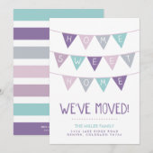 Home Sweet Home Bunting Moving Announcement Aankondiging (Voorkant / Achterkant)