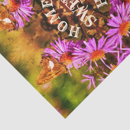 Home Sweet Home Butterfly ontkoppeling Tissuepapier (Detail)