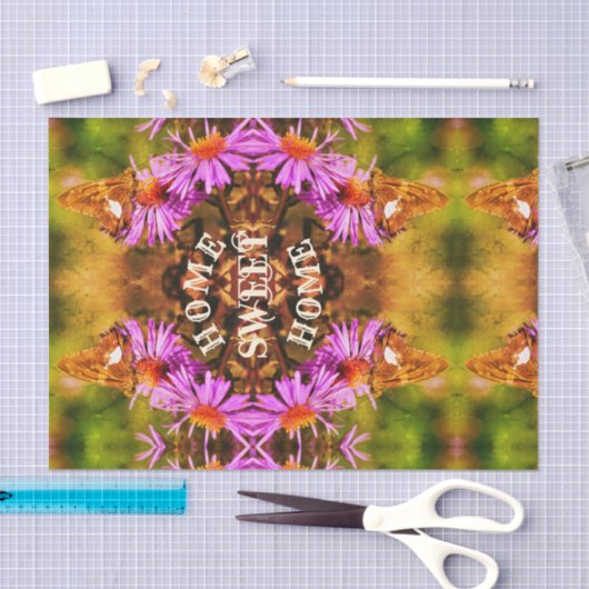 Home Sweet Home Butterfly ontkoppeling Tissuepapier (Craft)