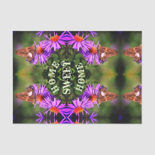 Home Sweet Home Butterfly-ventilator - Ontkoppelin Tissuepapier (Voorkant)