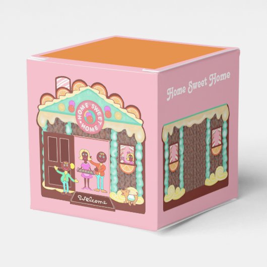 Home Sweet Home-cadeaudoos / poppenhuis Bedankdoosjes (Voorkant Zijde)
