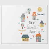 Home Sweet Home Cadeaupapier (Vlak)