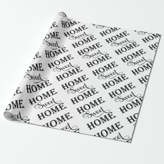 Home Sweet Home Cadeaupapier (Uitgerold)